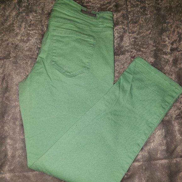 LC Lauren Conrad Pants - Lauren Conrad green denim pants size 6